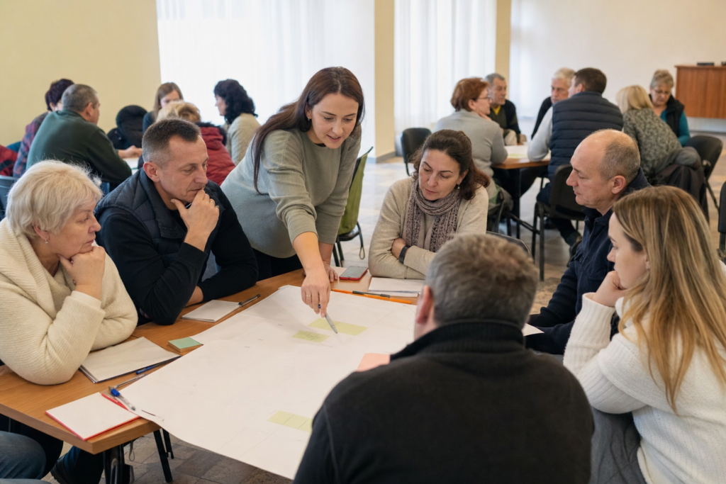Мешканці обговорюють пропозиції для громади
